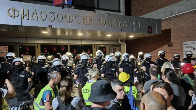 Agresivna akcija policije